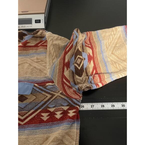 Red Dirt Rafter C Sweatshirt Mens XL Aztec Western Quarter Zip RDQZFLMULC45 - Picture 6 of 8